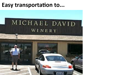 Easy Transportation to Wineries - Michael David