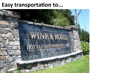 Easy Transportation to Wineries - Wine and Roses